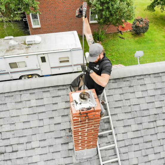 Chimney inspection at a residential property